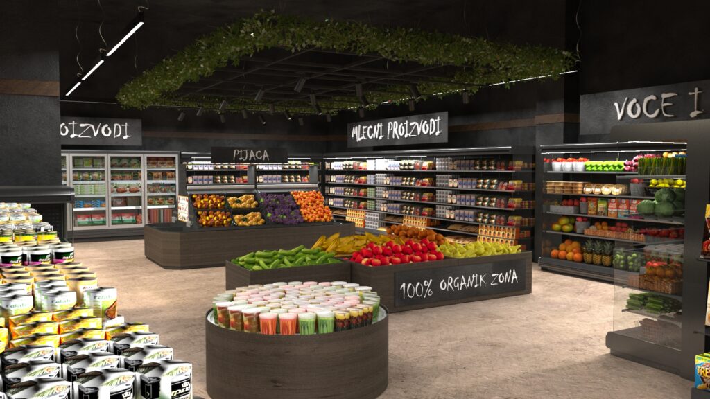 Aroma marketi — prodajni prostor